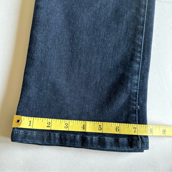 Soft Surroundings Jeans Straight Leg Pull On Dark Wash Denim PS Petite Comfort - Picture 10 of 12